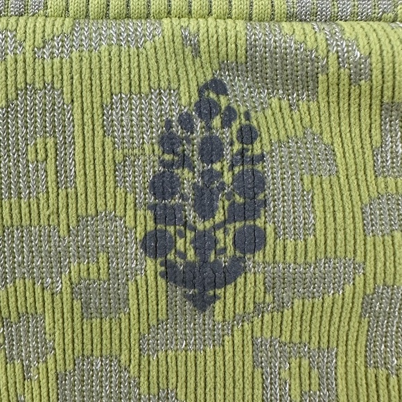 Free People Movement Leopard Top Long Sleeve Layering Lime XS - Picture 9 of 13